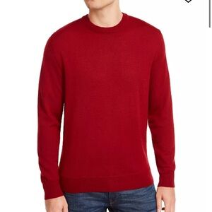 NWT Club Room Men’s Marino Wool Blend Crewneck Sweater